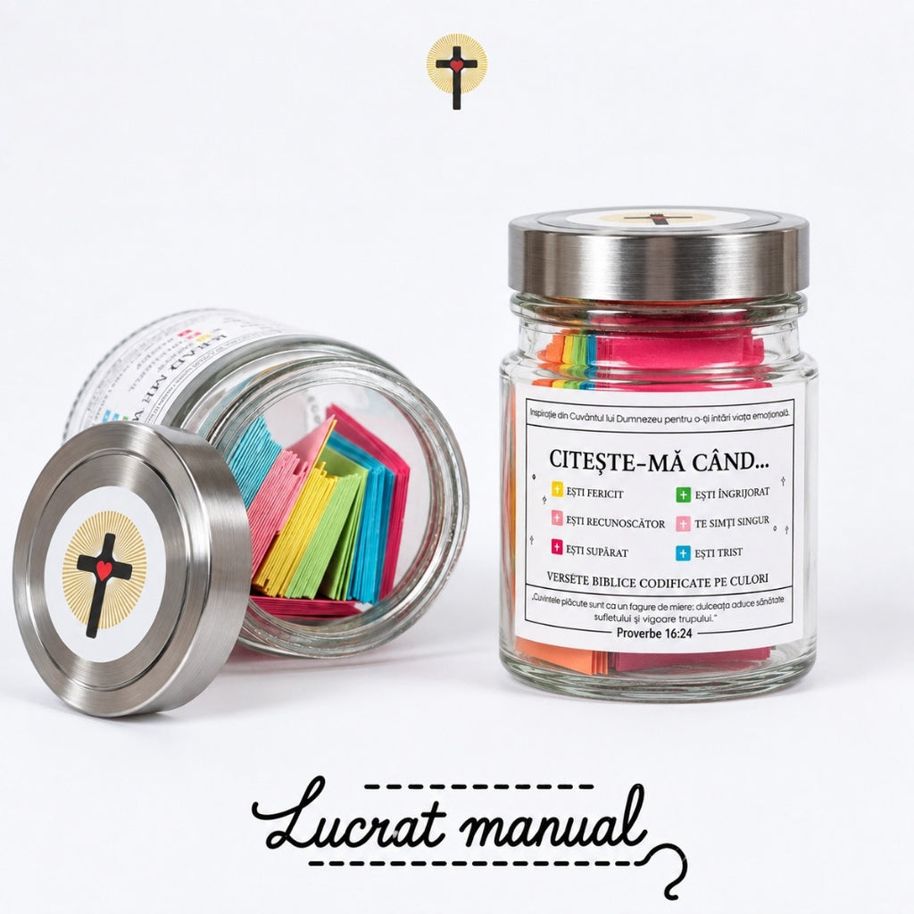 Borcan Handmade❤️ cu versete pentru 120 de zile
