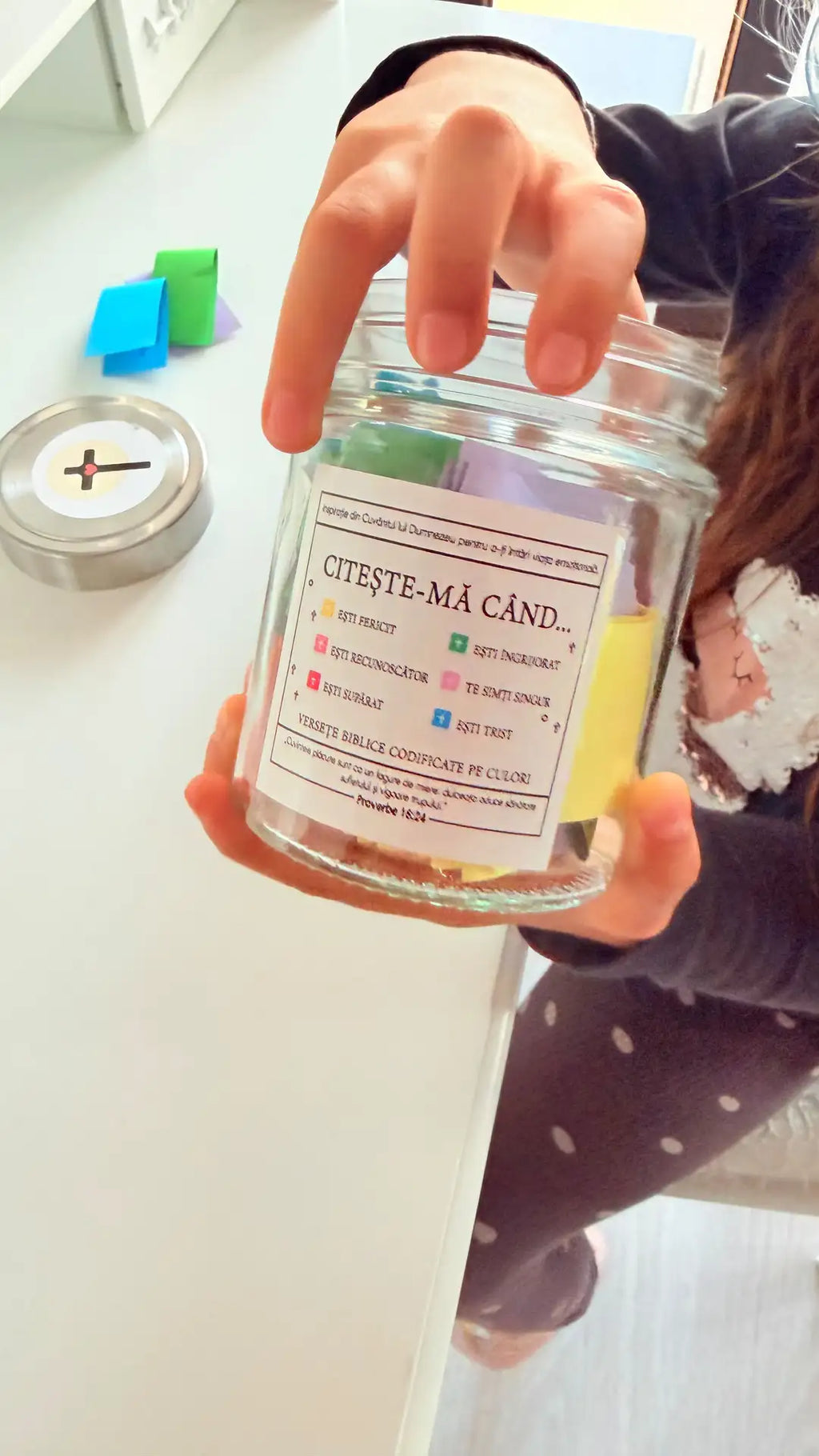 Borcan Handmade❤️ cu versete pentru 120 de zile